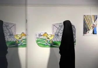 نمایش کاریکاتورهای جام جهانی ۲۰۲۲ قطر در حوزه هنری + عکس