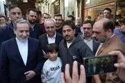 گشت‌وگذار کوتاه وزیر امور خارجه در بازار تبریز +عکس