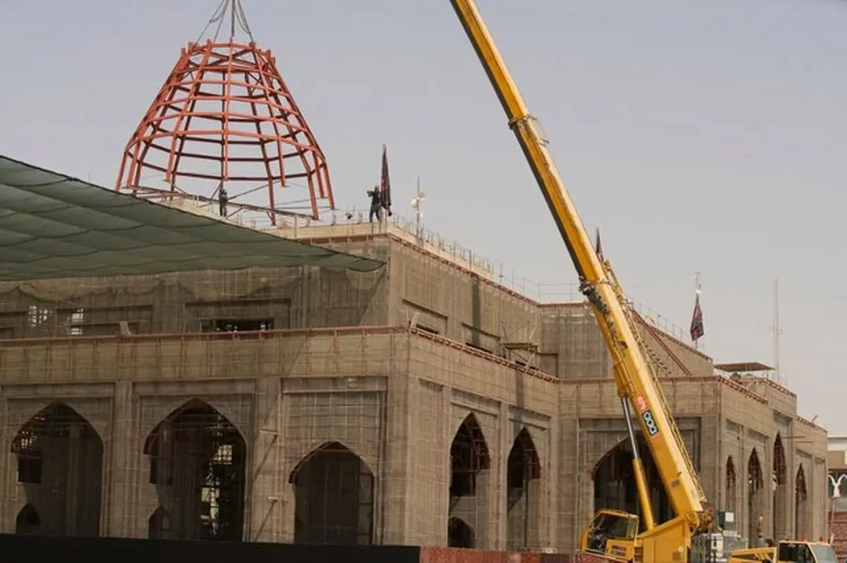 آماده‌سازی جوار حرم امام حسین (ع) برای اربعین