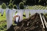 خاکسپاری قربانیان فاجعه کشتارمسلمانان سربرنیتسا / عکس