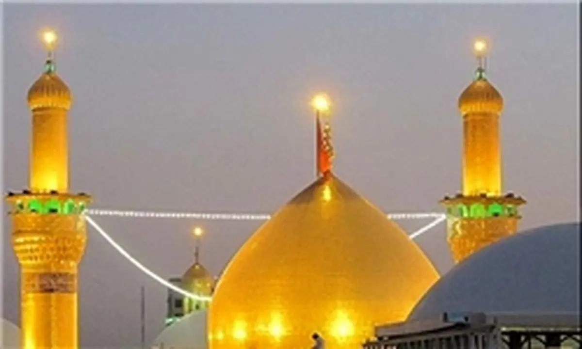 طرح ترفیع گنبد حرم حضرت سیدالشهدا(ع) در آستانه عید غدیر