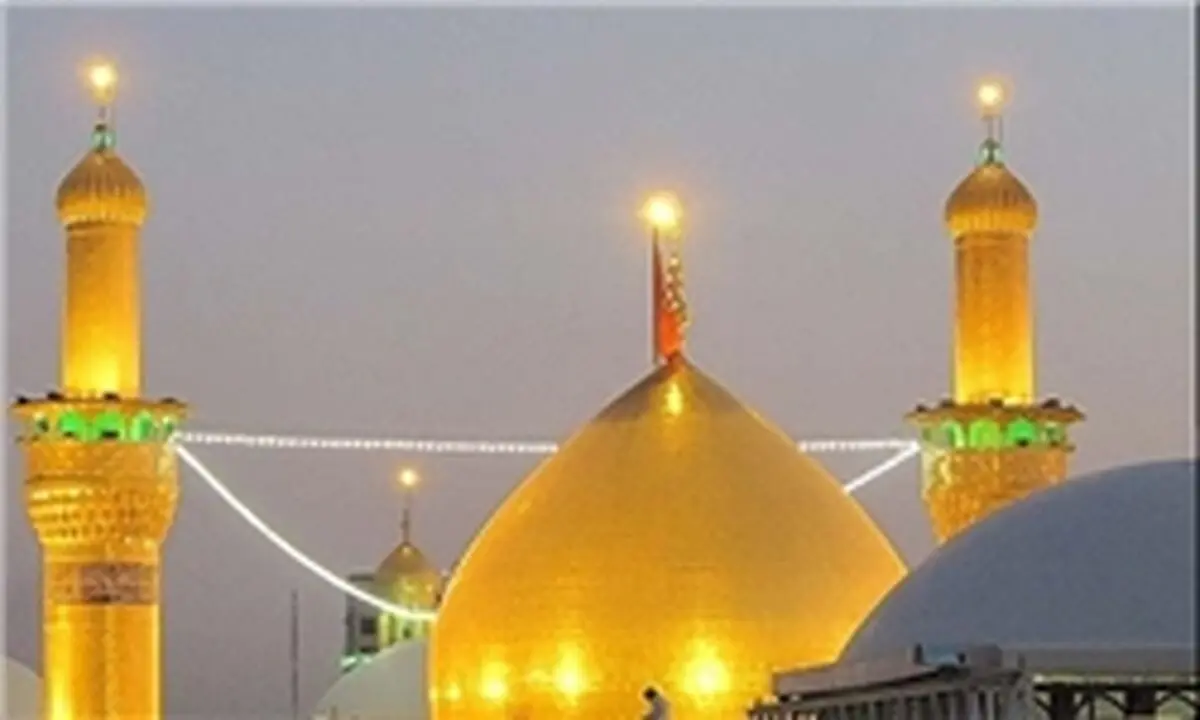 طرح ترفیع گنبد حرم حضرت سیدالشهدا(ع) در آستانه عید غدیر