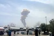  بندر شهید رجایی دوباره آتش گرفت +فیلم