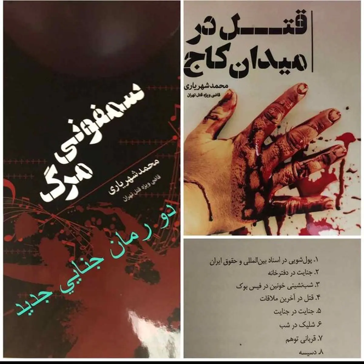 انتشار دو رمان جنایی به قلم «قاضی شهریاری»