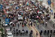 تظاهرات 10 روزه فعالان آمریکایی برای برکناری دونالد ترامپ
