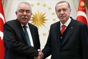 اردوغان با ژنرال دوستم در ترکیه دیدار کرد