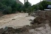 تصاویری وحشتناک از سیل و تگرگ شدید در امارات 