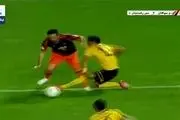 حرکت عجیب بازیکن مس برای زدن گل به خودی مقابل سپاهان!+ فیلم