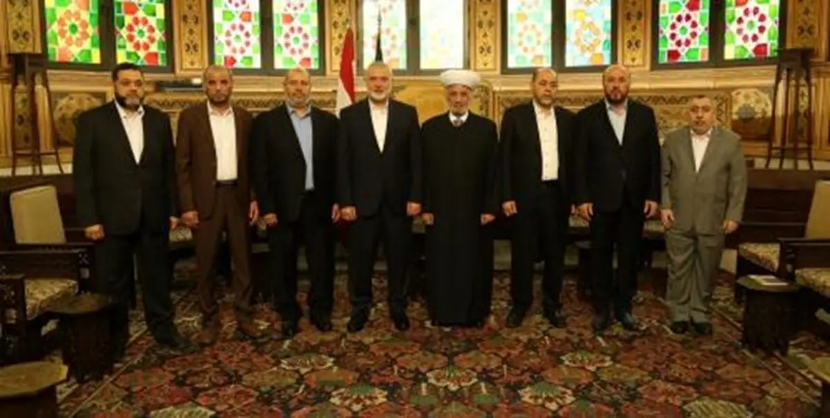 رایزنی «اسماعیل هنیه» با مفتی اعظم لبنان+ عکس 