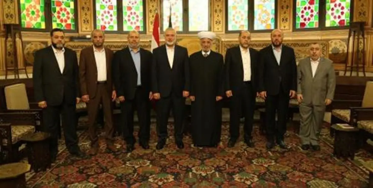 رایزنی «اسماعیل هنیه» با مفتی اعظم لبنان+ عکس 