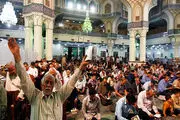 شب آرزوها در حرم حضرت عبدالعظیم(ع) / گزارش تصویری