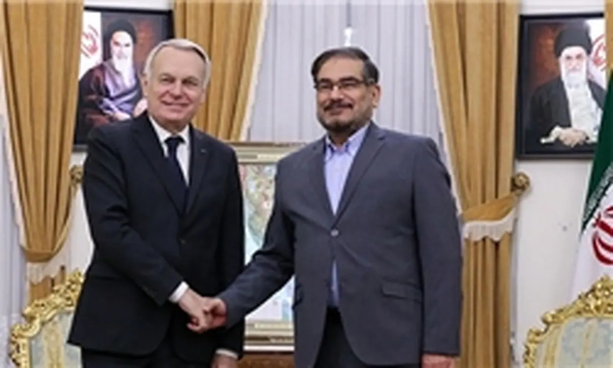 وزیر خارجه فرانسه با شمخانی  دیدار و گفت وگو کرد