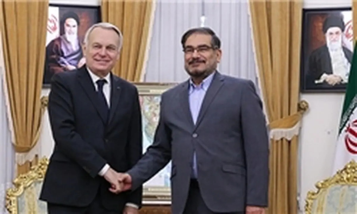 وزیر خارجه فرانسه با شمخانی  دیدار و گفت وگو کرد