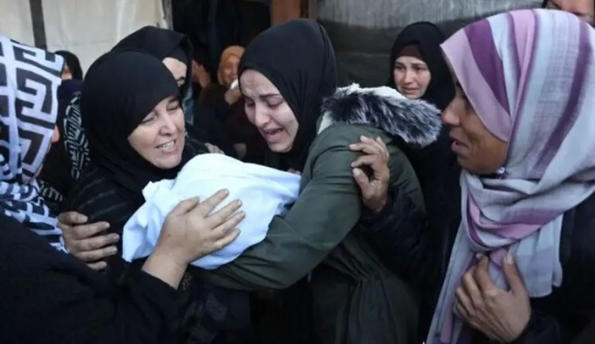 جان باختن نوزاد فلسطینی از سرمای شدید