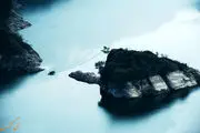 جزیره‌ای عجیب به شکل اثر انگشت/عکس
