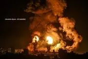 حمله جنگنده‌های رژیم صهیونیستی به غزه + فیلم