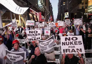 تظاهرات یهودیان مخالف و موافق توافق هسته ای