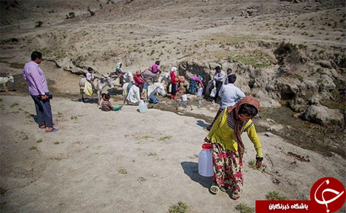 قطعی آب در روستاهای لرستان به روایت تصویر