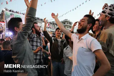 جشن پیروزی بشار اسد