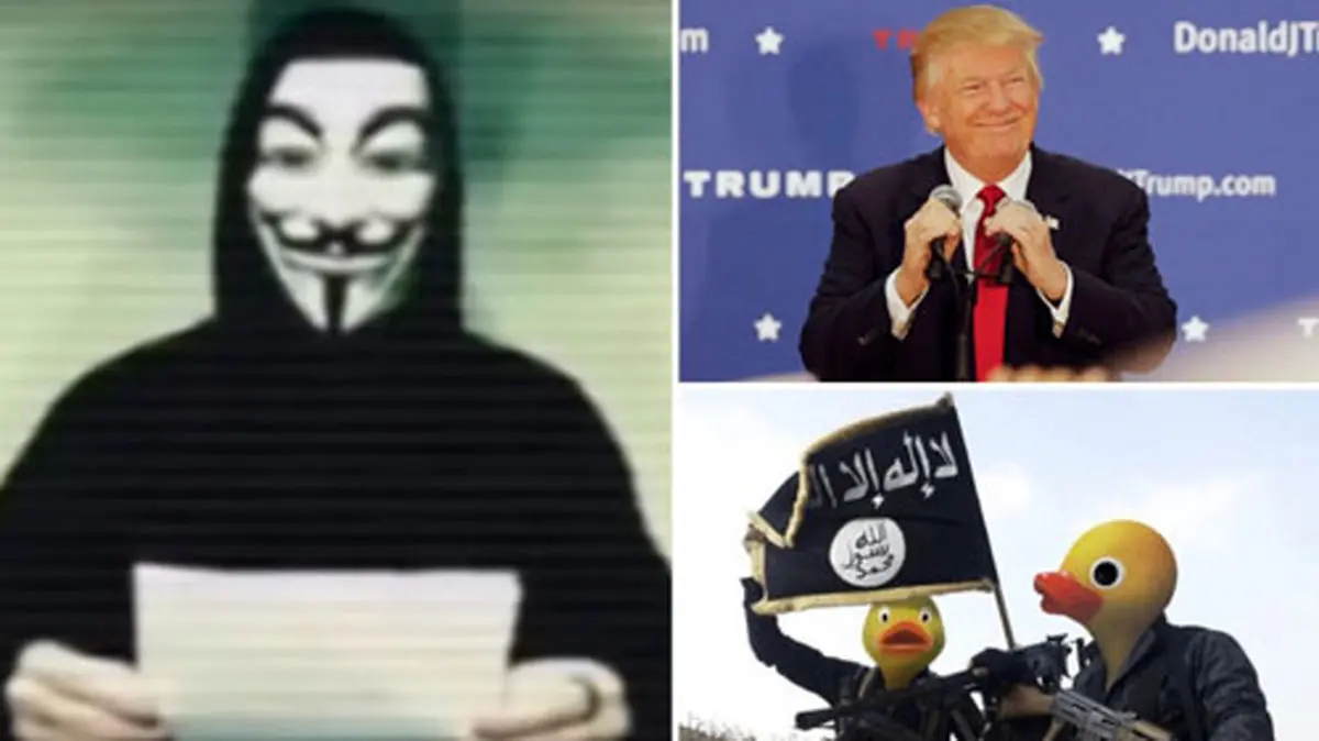 پاسخ هکرهای ناشناس به اظهارات ترامپ علیه مسلمانان+ تصاویر