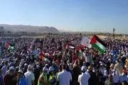 حمله ارتش صهیونیستی به راهپیمایی فلسطینی‌ها 