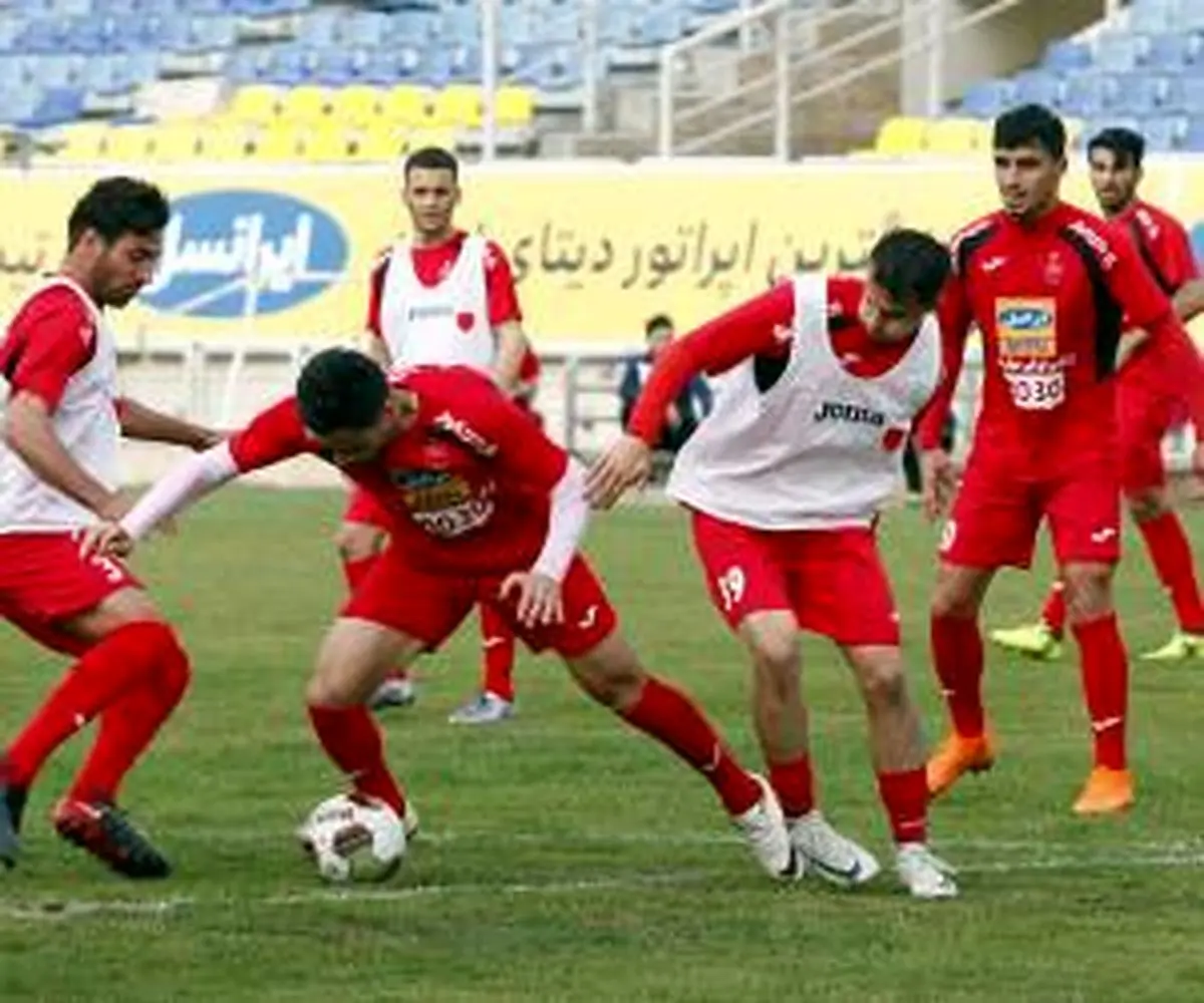 تاخیر در آغاز تمرین امروز سرخپوشان