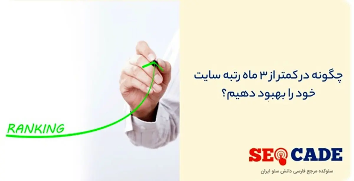 چگونه در کمتر از ۳ ماه رتبه سایت خود را بهبود دهیم؟