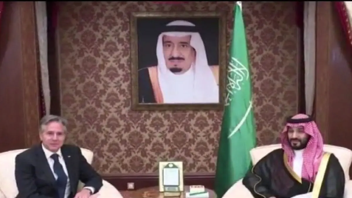 گفتگوی وزیر امور خارجه آمریکا با ولیعهد عربستان