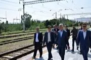 مدیرعامل راه آهن کشور از محل احداث پل روگذر دولت آباد در مرند بازدید کرد