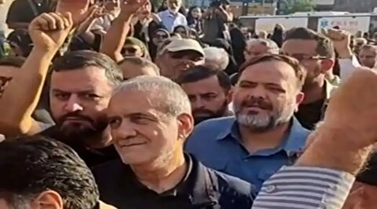 لباس مبدل مسعود پزشکیان در جریان جنگ دوازده روزه
