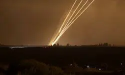 حمله راکتی غزه به اسرائیل