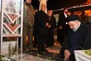 زیارت سحرگاهی رئیسی بر مزار حاج قاسم