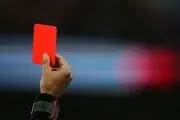 اخراج مهرداد عبدی بازیکن نساجی مقابل پرسپولیس