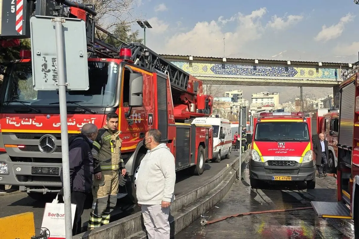 جزئیات مهار آتشسوزی در بازار تجریش تهران