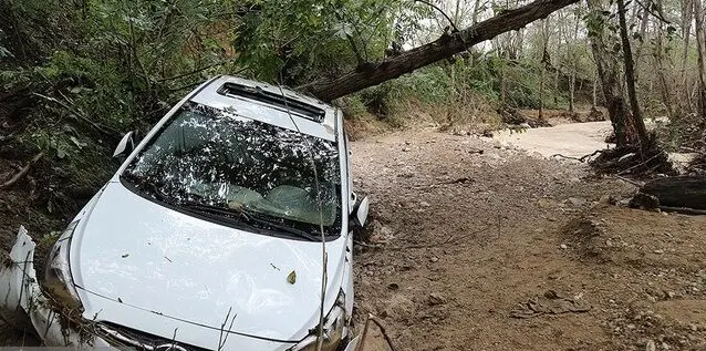 سیل در چمستان شهرستان نور/ گزارش تصویری
