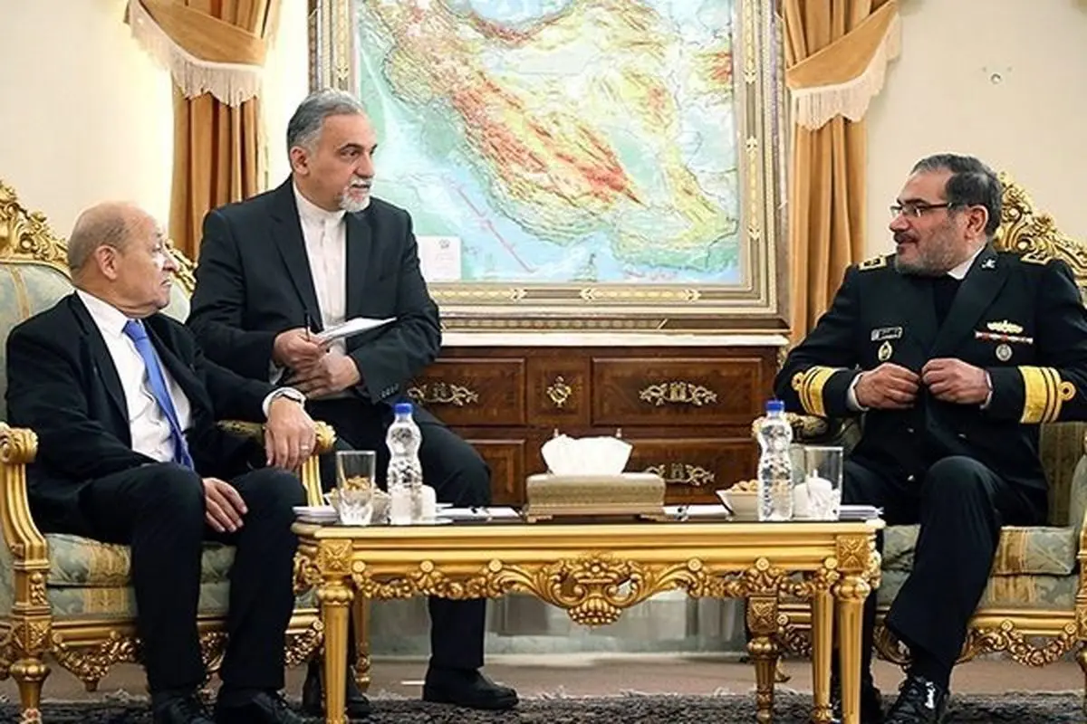 شمخانی در دیدار وزیر خارجه فرانسه چه گفت؟
