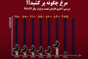آمار گران شدن مرغ در دولت حسن روحانی/ موشن گرافیک