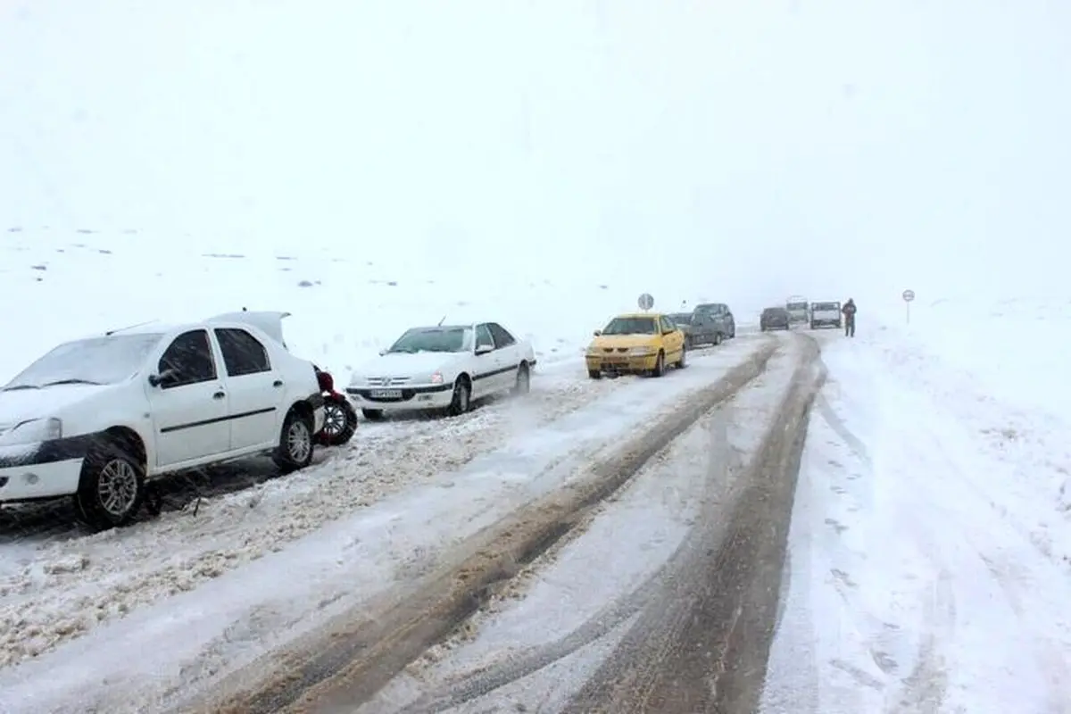 جاده برفی زیبای هراز+عکس