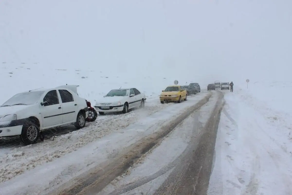 جاده برفی زیبای هراز+عکس