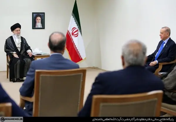 دیدار رئیس‌جمهور ترکیه با رهبر معظم انقلاب/گزارش تصویری