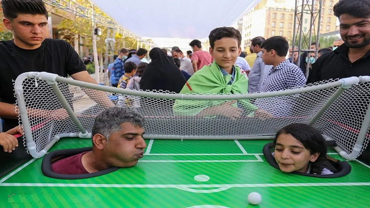 برپایی شهربازی بازی برای کودکان در مهمانی غدیر