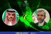 
تسلیت وزیر خارجه سعودی در تماس تلفنی با علی باقری
