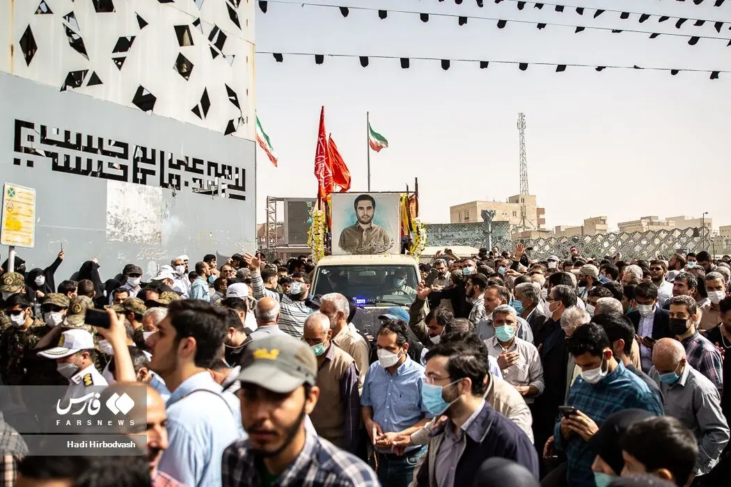 مراسم تشییع پیکر شهید صیاد خدایی/گزارش تصویری