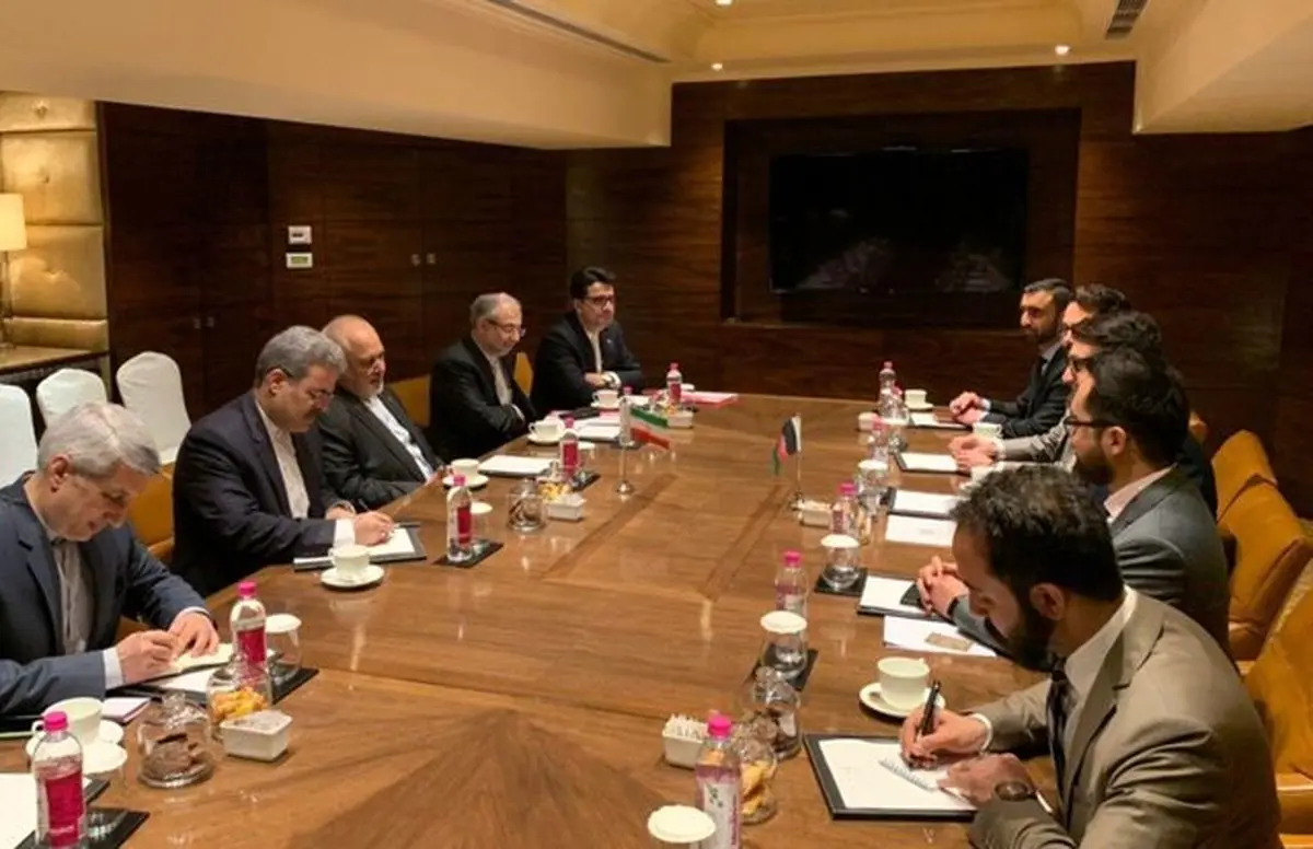 دیدار مشاور امنیت ملی افغانستان با ظریف در هند