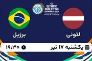 پخش زنده بسکتبال لتونی - برزیل ۱۷ تیر ۱۴۰۳