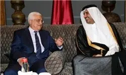 دیدار امیر قطر و محمود عباس