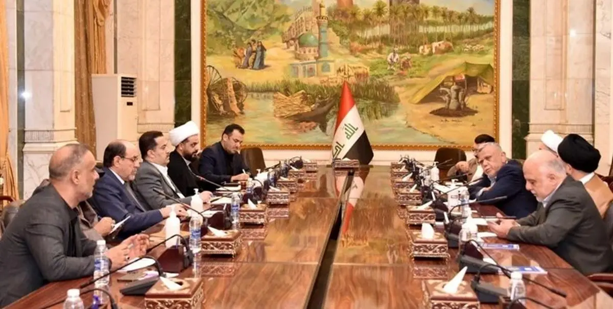 نشست سران چارچوب هماهنگی در منزل هادی العامری