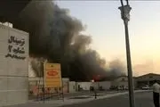 مهار آتش سوزی در مجاورت فرودگاه بندرعباس + تصاویر 