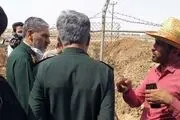 فرمانده سپاه ‌خوزستان: آب هنوز به غیزانیه ‌نرسیده