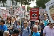 تظاهرات گسترده در شهرهای انگلیس